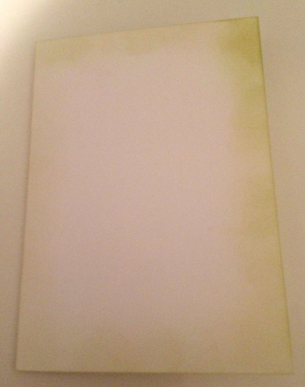 For the card base, cut a piece of cardstock that measures 7" x 10", score at 5". Fold card in half. With a blending tool & Antique Linen Distress Ink, colour 1/2" around the top of the card base.