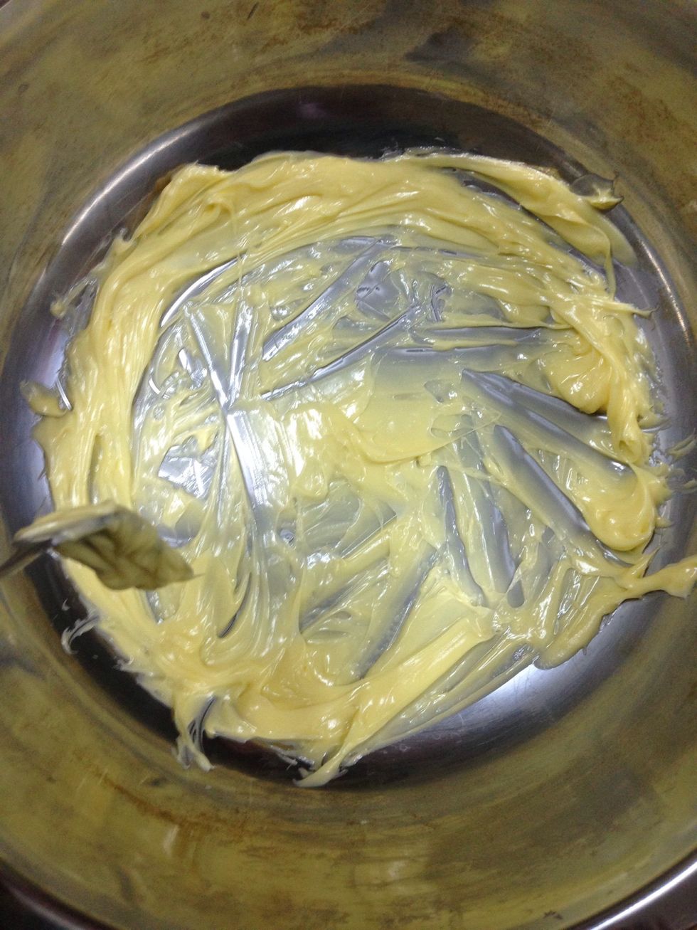 For the frosting, beat 12 tablespoons of butter ( room tempreature)