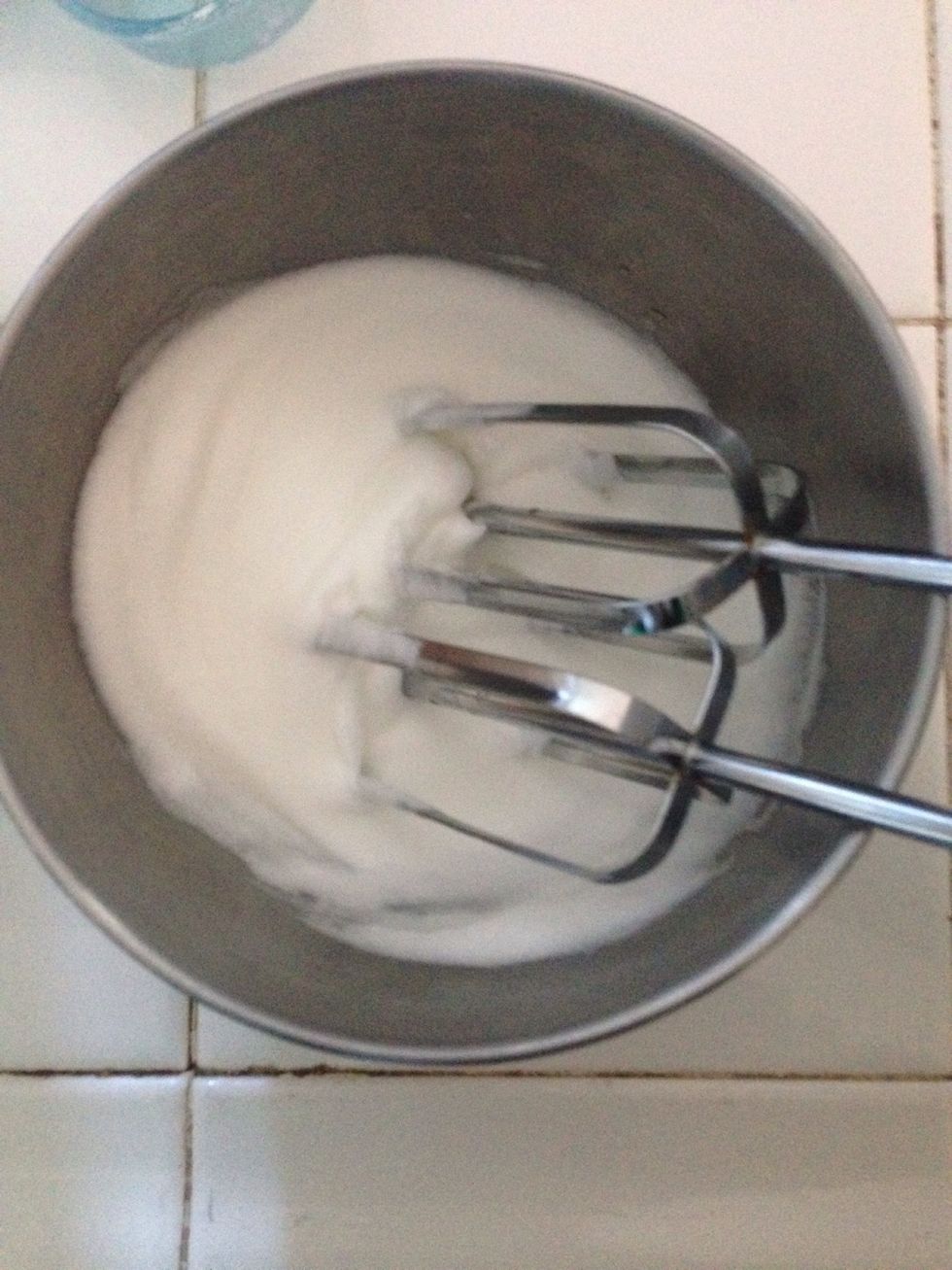 For the icing: Beat the egg white