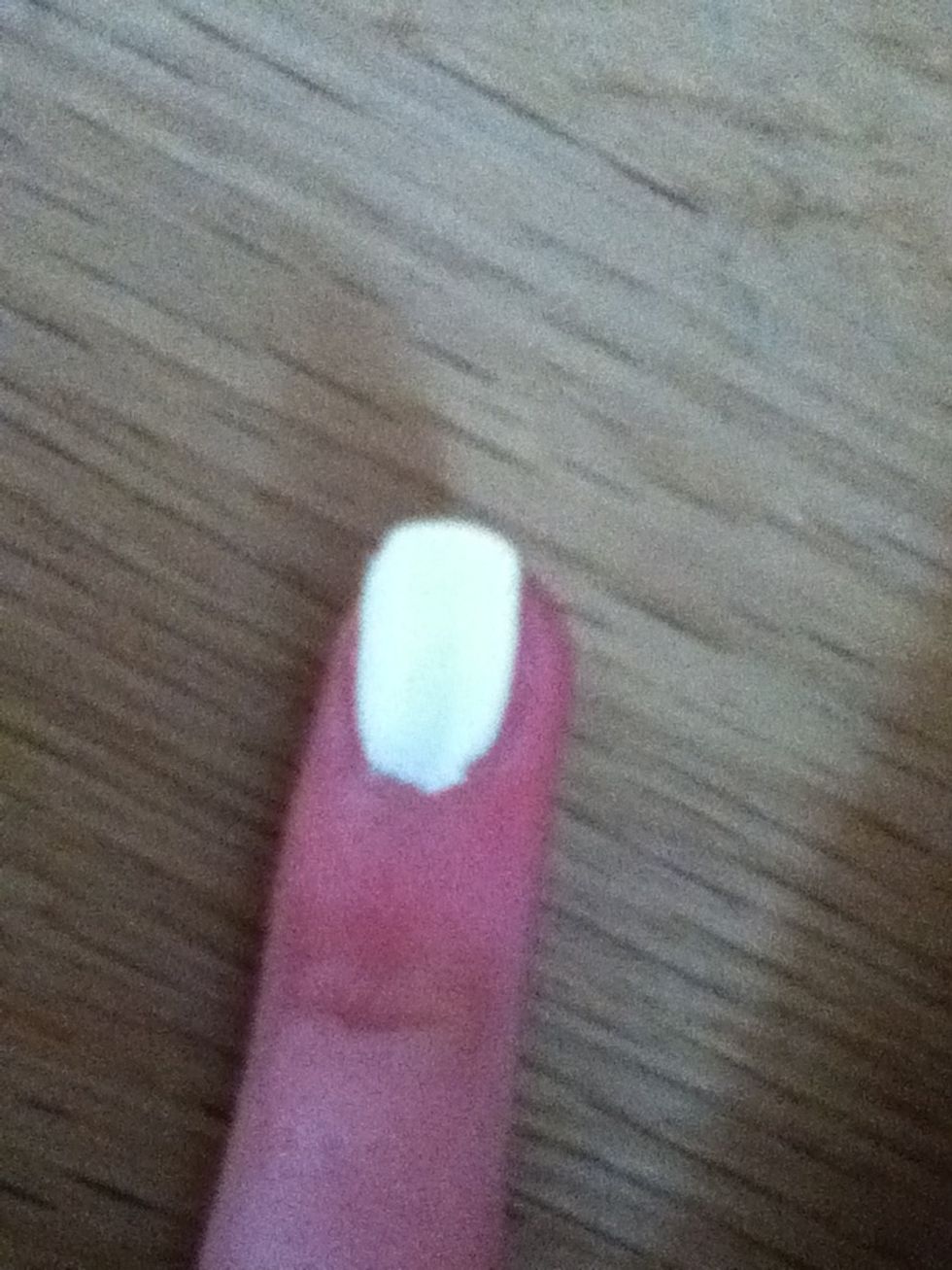 For the last design paint your nails white.