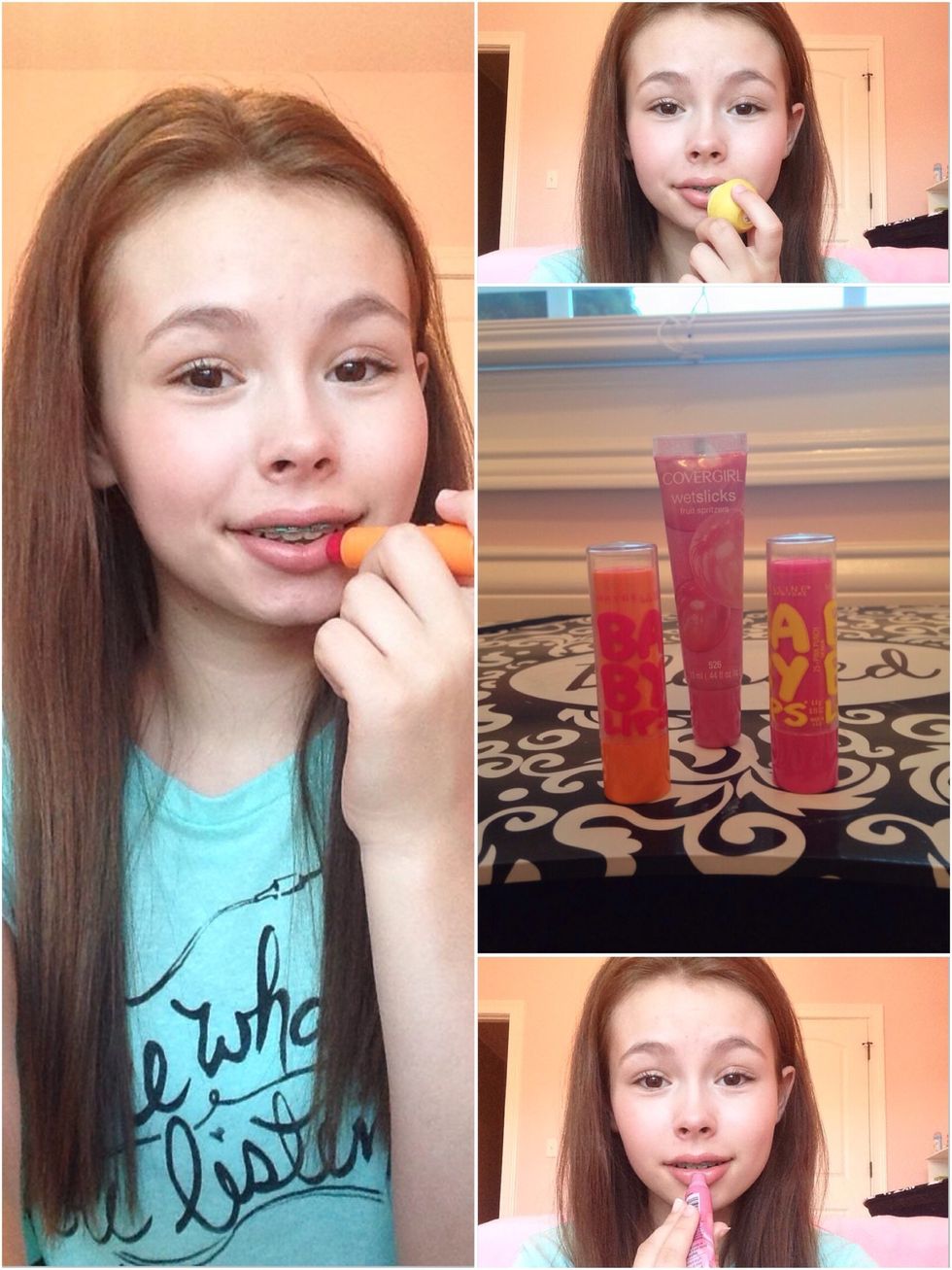 For the lips I am just sticking to the same thing, tinted lip balm and a bit of lip gloss.