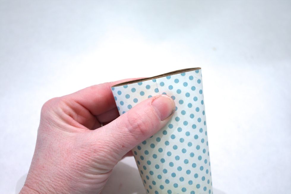 For the next one again we are going to flatten it down again- make sure the seam is in the center back