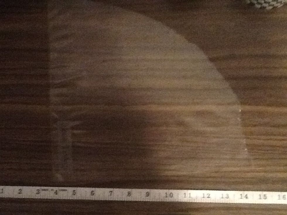 For the next step, the ID holder, you'll need some sort of thin plastic sheet. Not plastic wrap. I repeat do not use your kitchens seran wrap for this part. I just ripped the plastic off a binder.