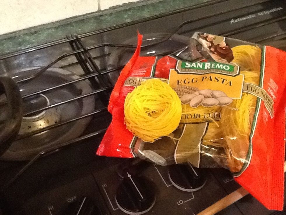 For the noodles it is best YouTube egg pasta as it is quite small and fine