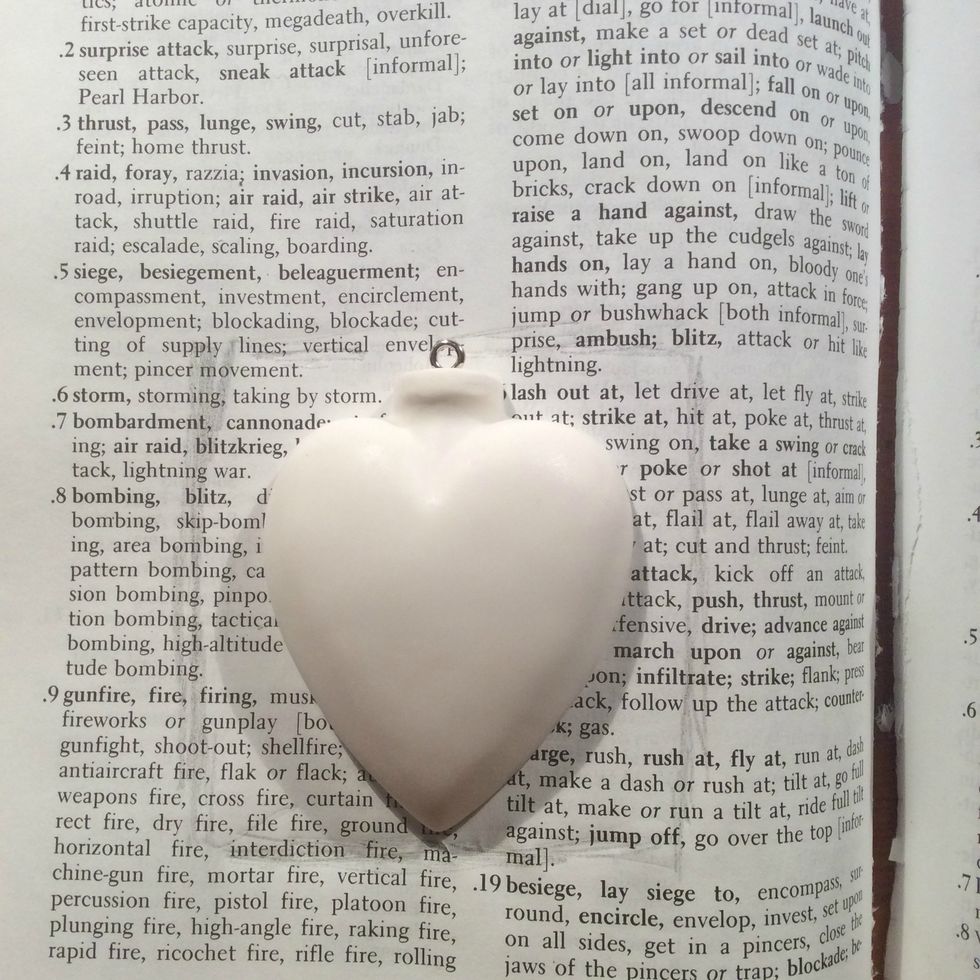 For the other side of the book I took this heart and traced around it.