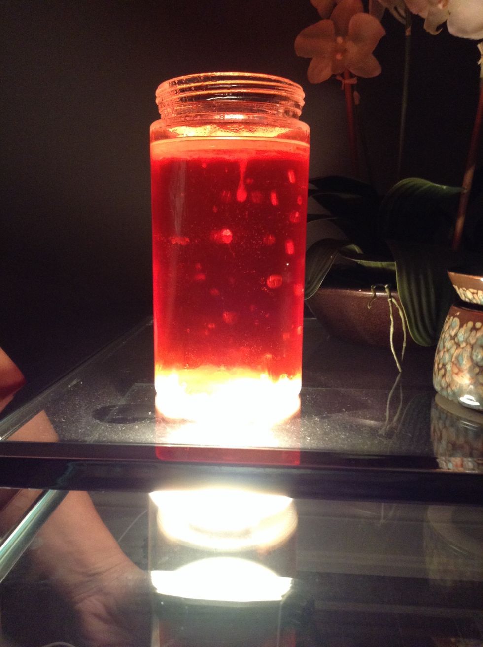 For the real picture, put a light below and watch it bubble and glow!!! Enjoy your lava lamp\u203c\ufe0f\ud83d\ude09