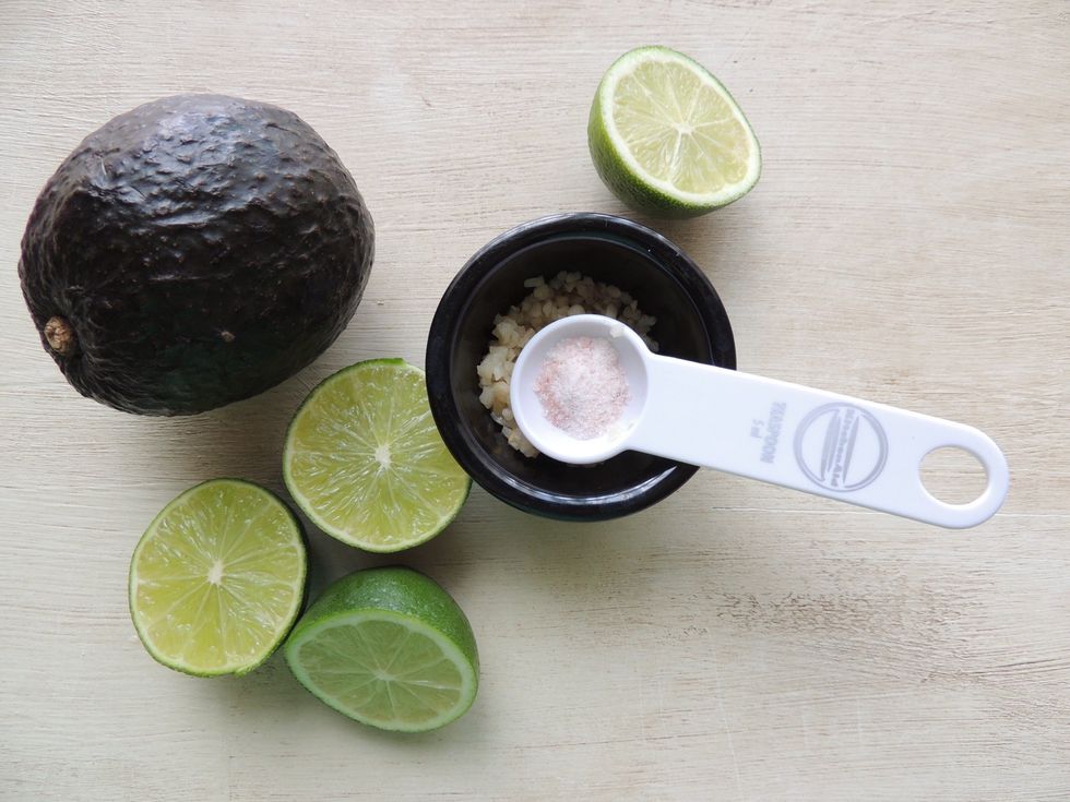 For the sauce. Gather ingredients.