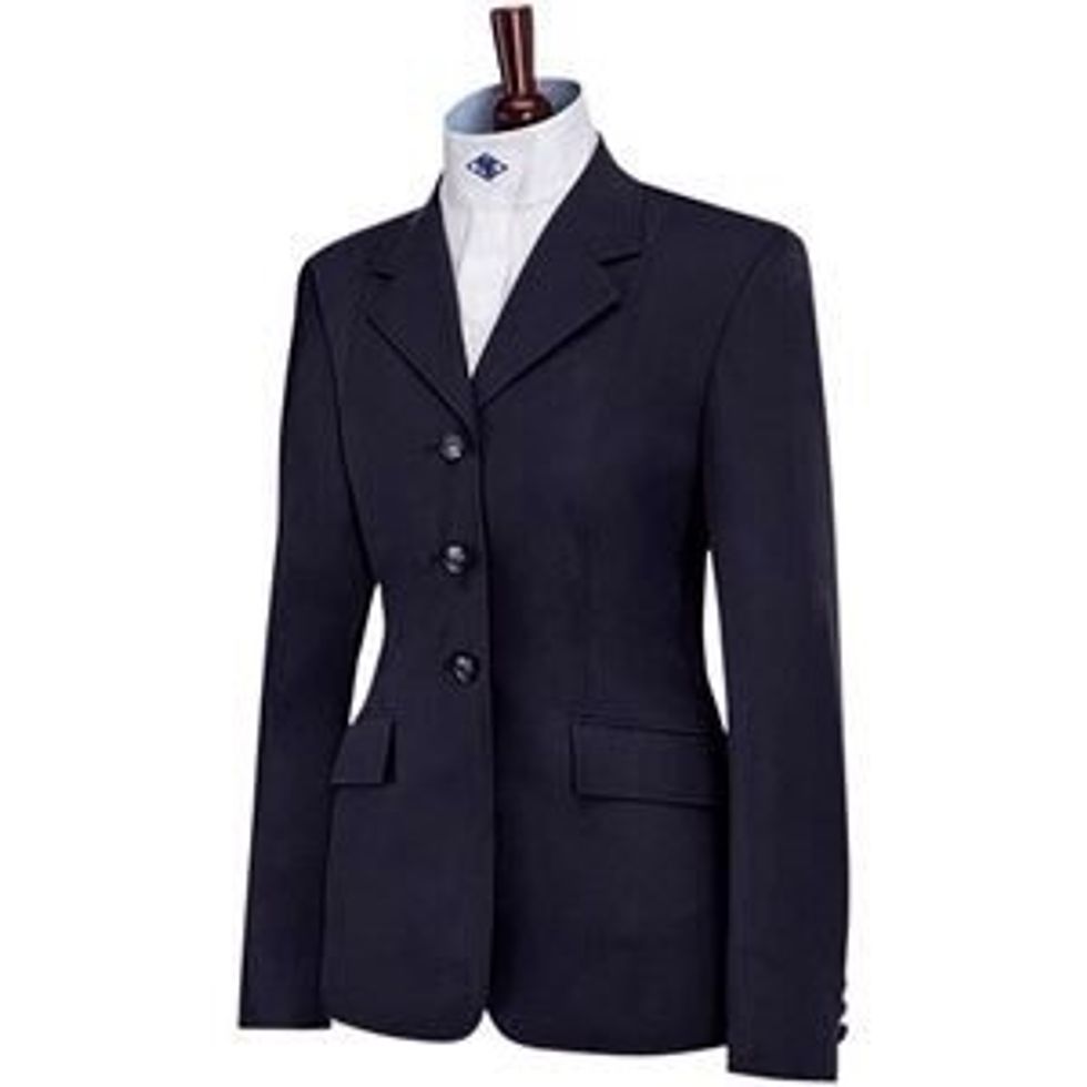 For the show coat I highly suggest Grand Prix. They are my personal favorite. Navy blue is the BEST color to get a coat in. That is what most judges like the best.