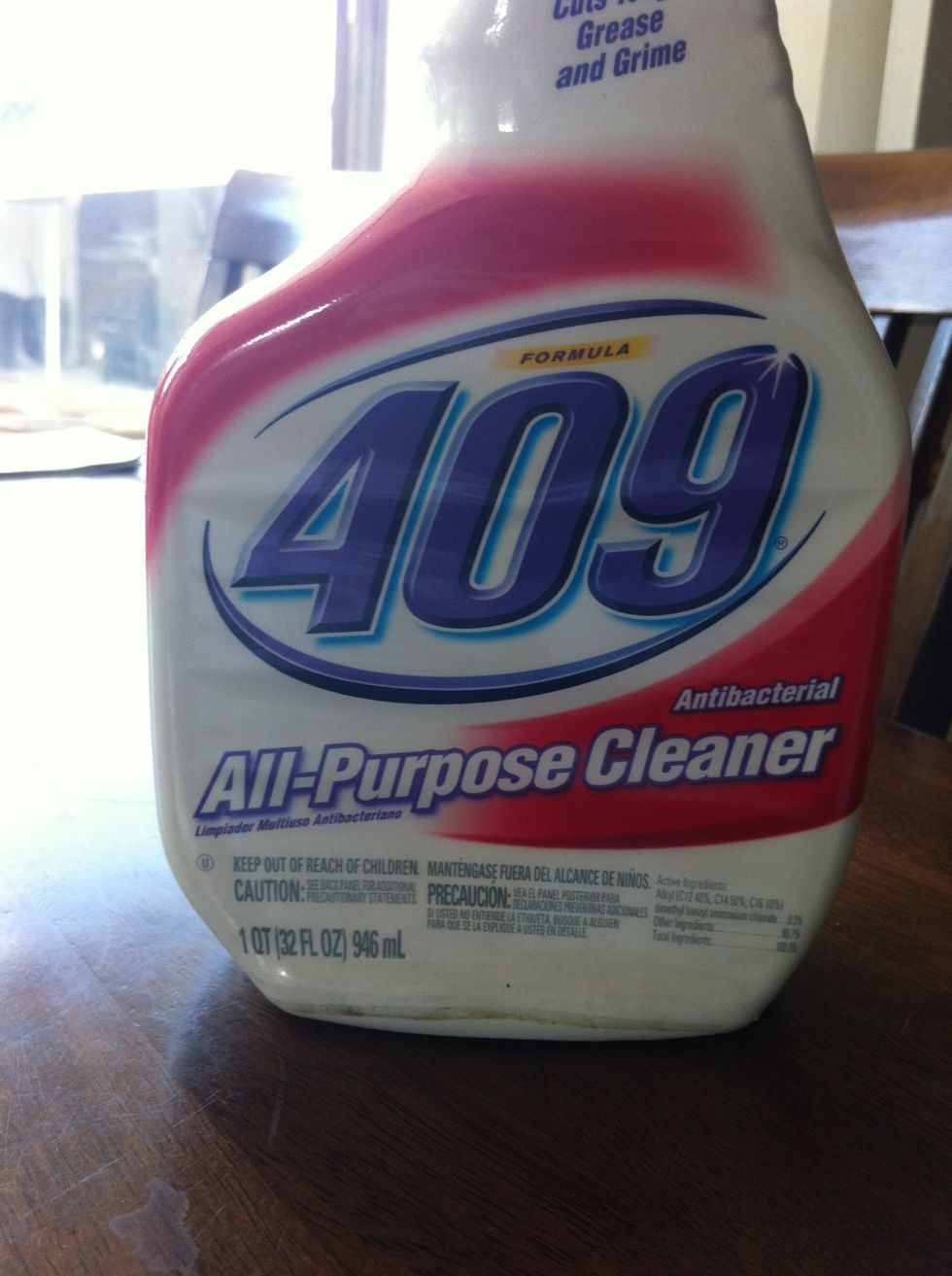 For the side that has more of a sicker kind of thing you might want to spray it with 409 first