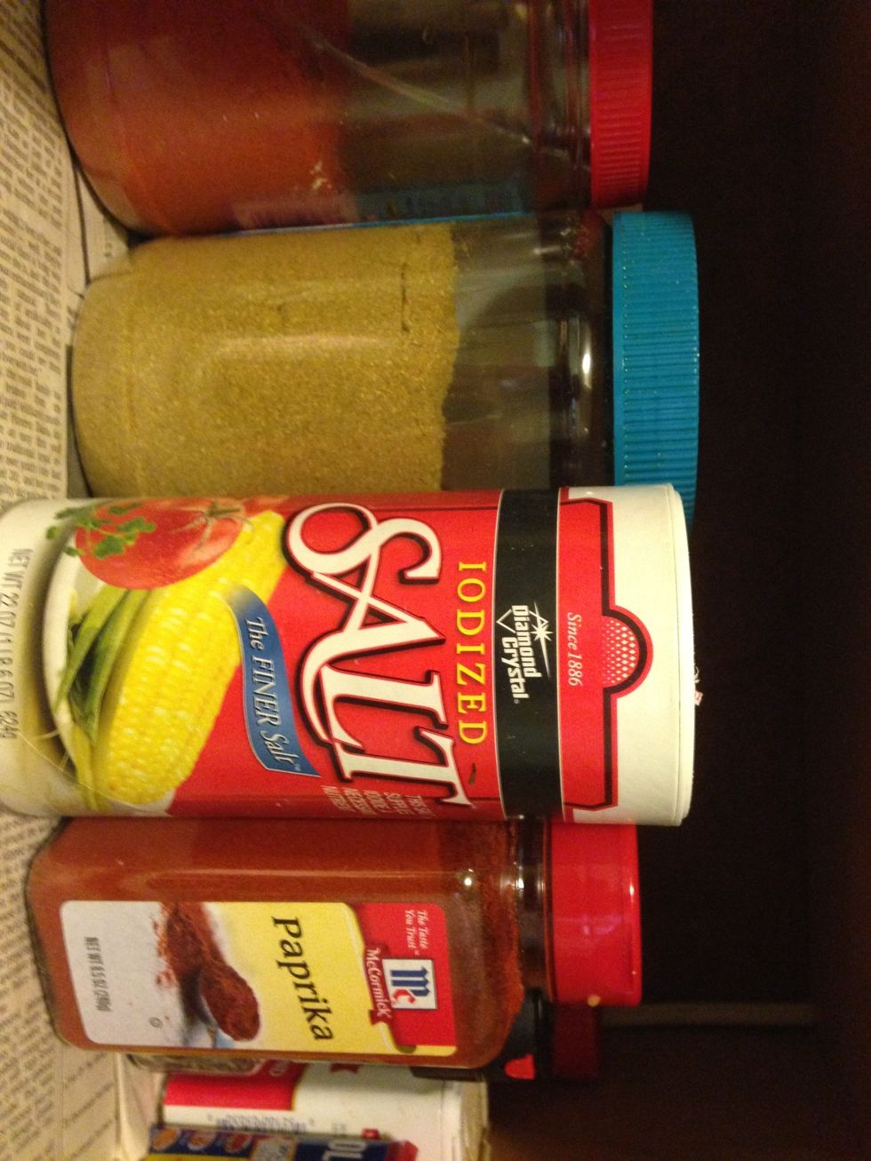 For the spice mix we will need to add...