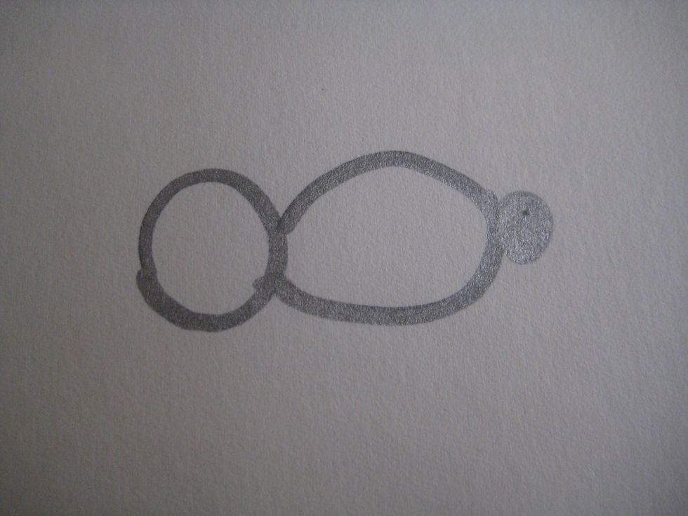 For the tail, draw a circle that is touching the body. It will start looking like a bunny.