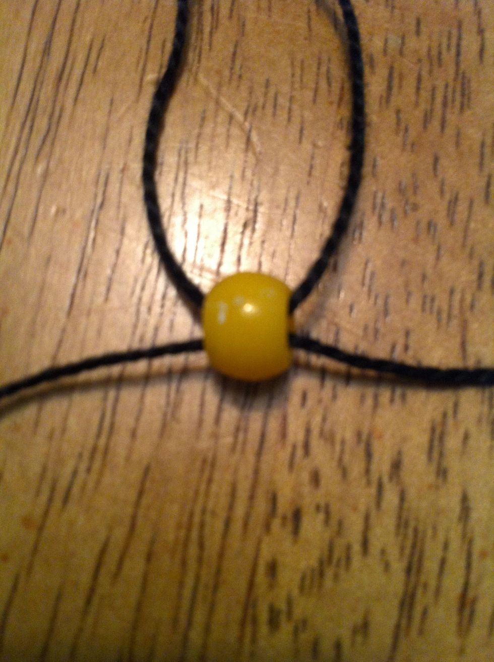 For the tail, you are doing the same process as the body and head but one bead at a time.