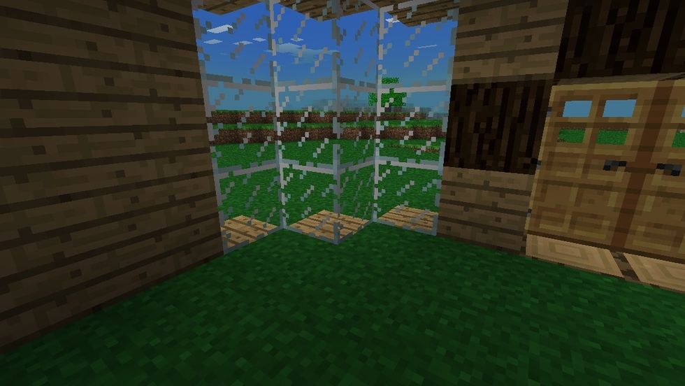 For the windows inside, do this