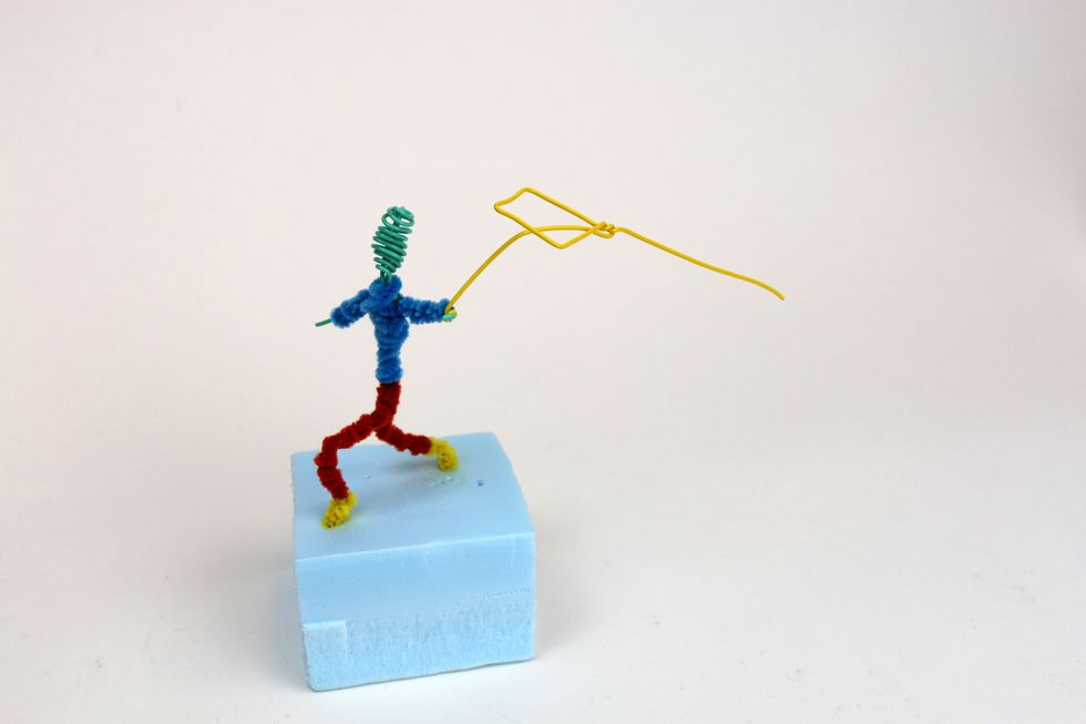 For this example, we are going to make a person flying a kite.