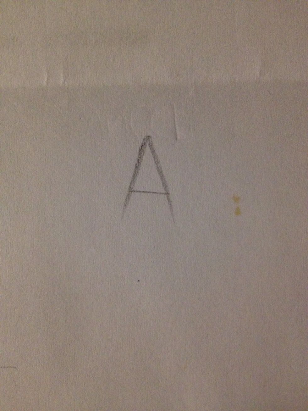 For this guide I used a simple "A"