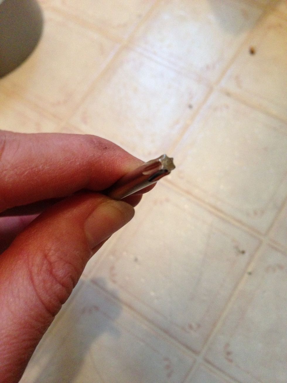 For this next step, I had to use one of these puppies - a star head screwdriver, since the screws in the drum had a different head.