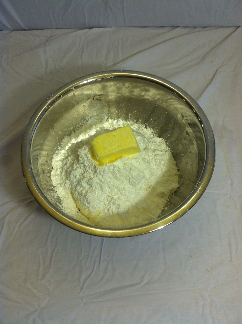 For this step, you'll need to add the 1/4 cup of softened butter.