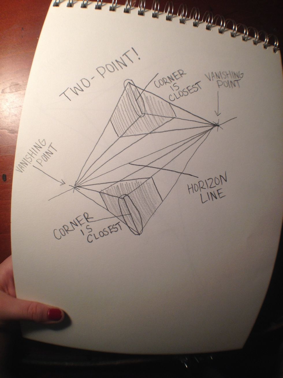 For this tutorial, I will be demonstrating how to draw a cube in two point.