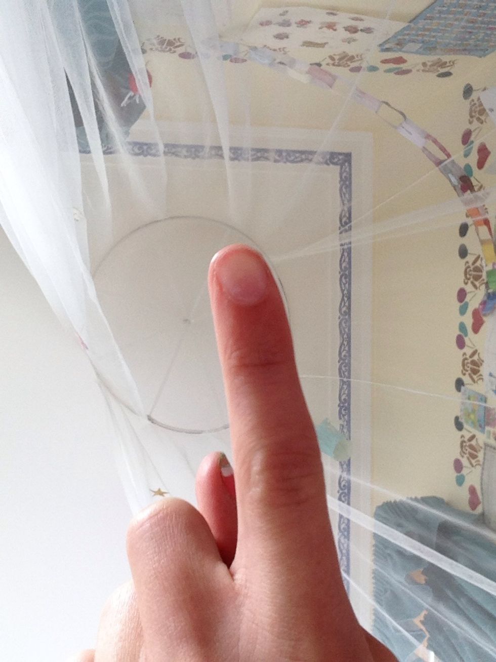 For this you'll need a clean nail so no clear polish or dirt in behind the nail.