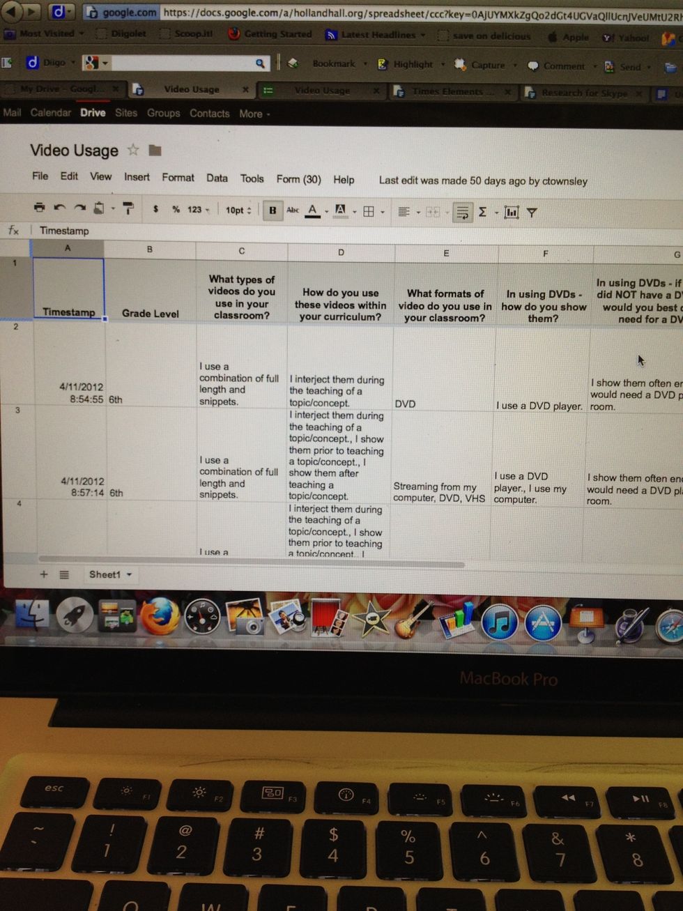 For your answers you will see a time-date stamped Google Spreadsheet. Are there other ways these forms can be used?!? Of course!! That is a whole other Snapguide!!