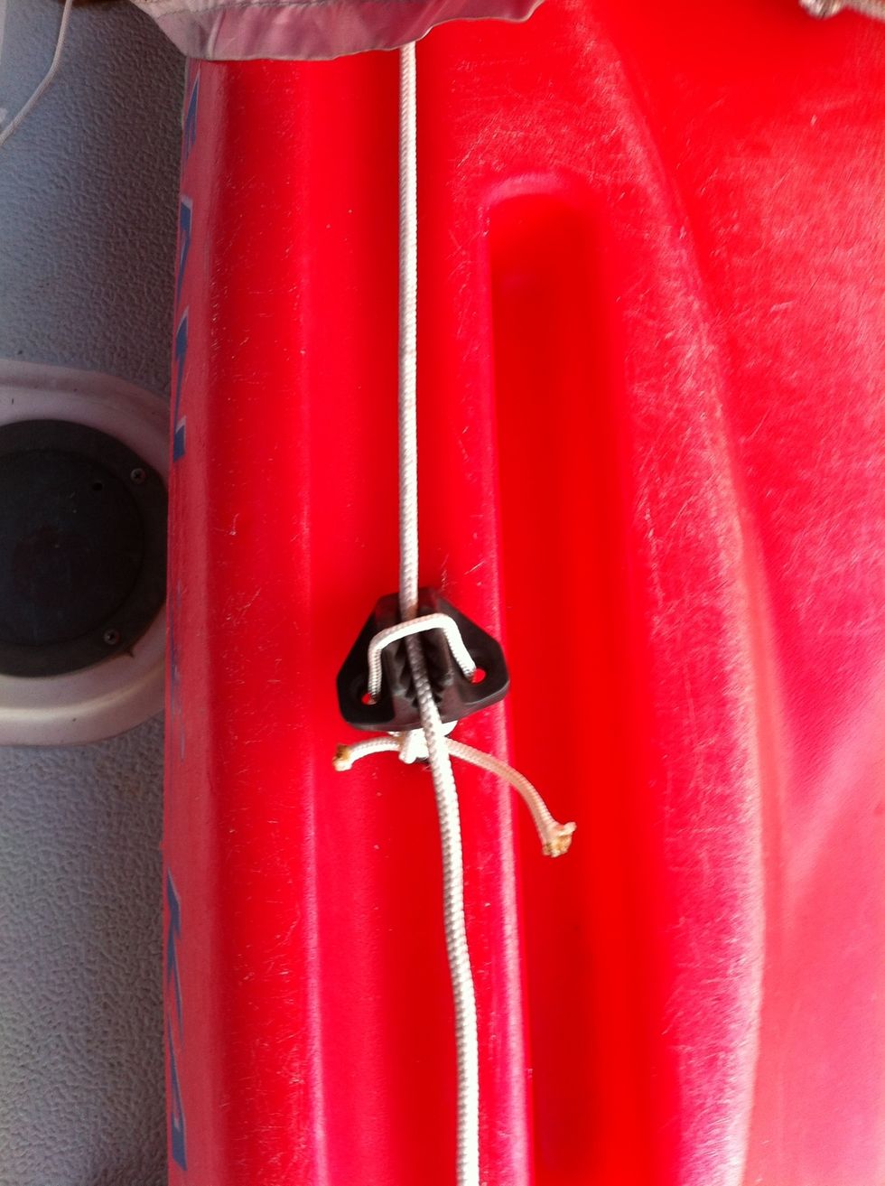 Forestay adjustment cleat