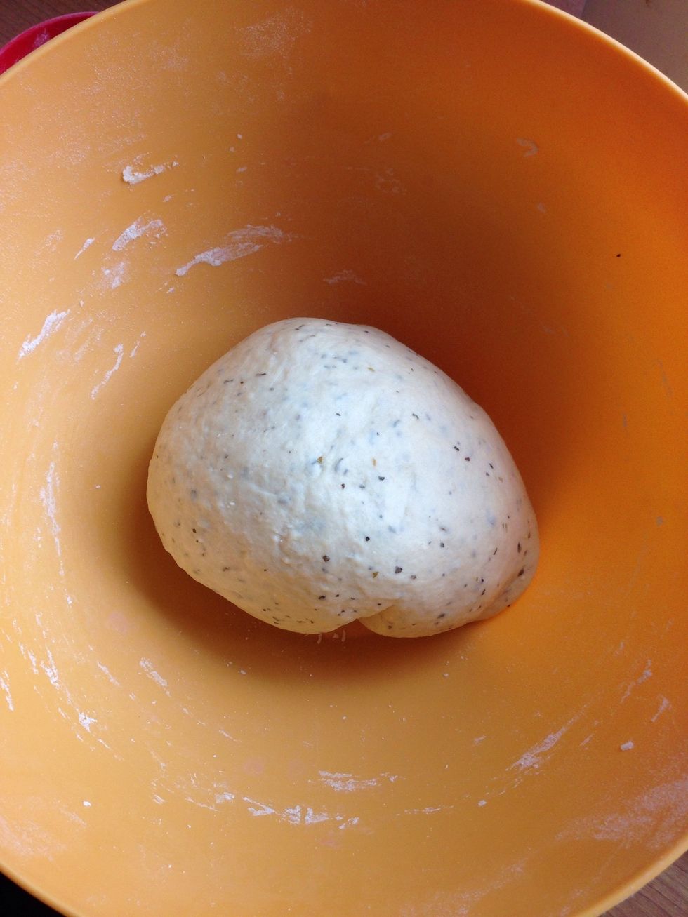 Form a ball and let it rest for 40 minutes