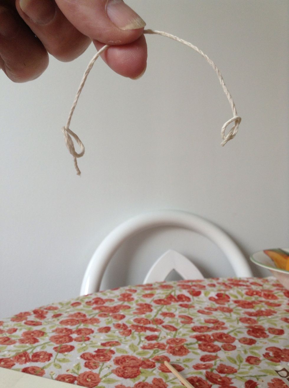 Form a loop on each end.