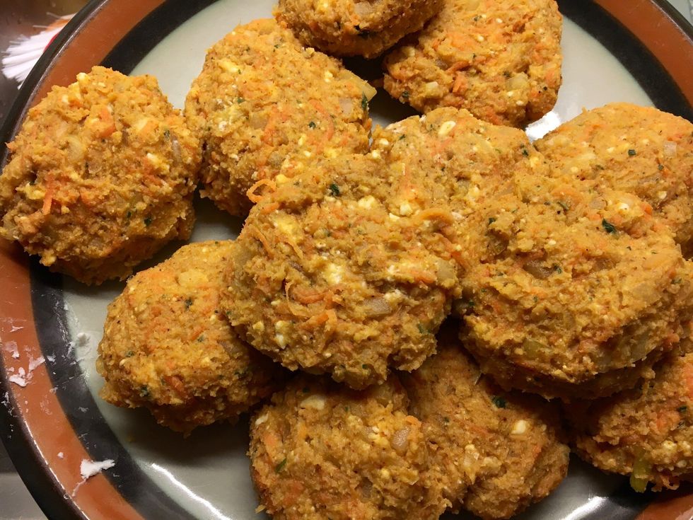 Form either burgers or smaller patties depending on how you plan to eat them.