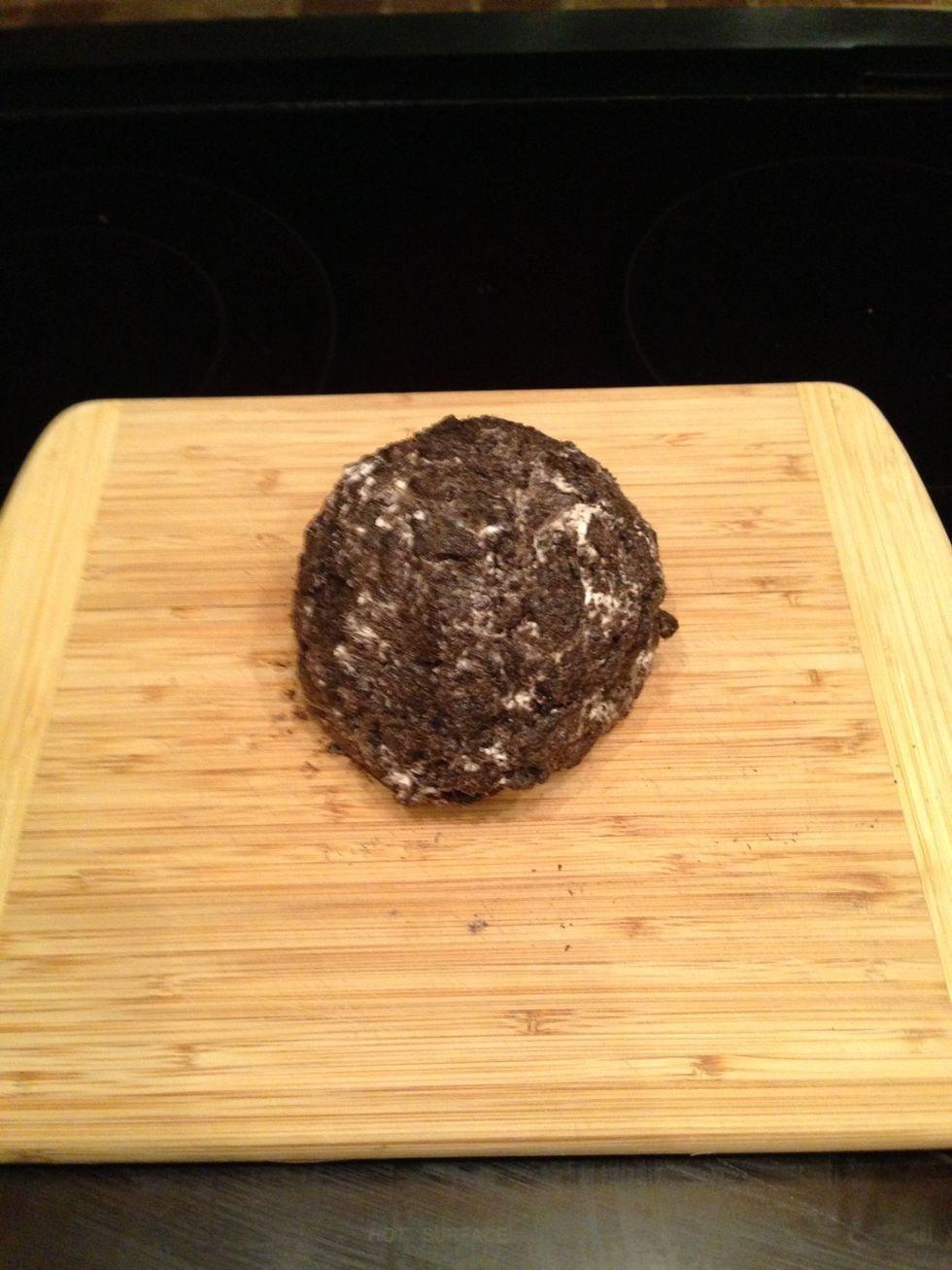 Form into a dough. Best if it sits overnight. Form into ping pong sized balls.