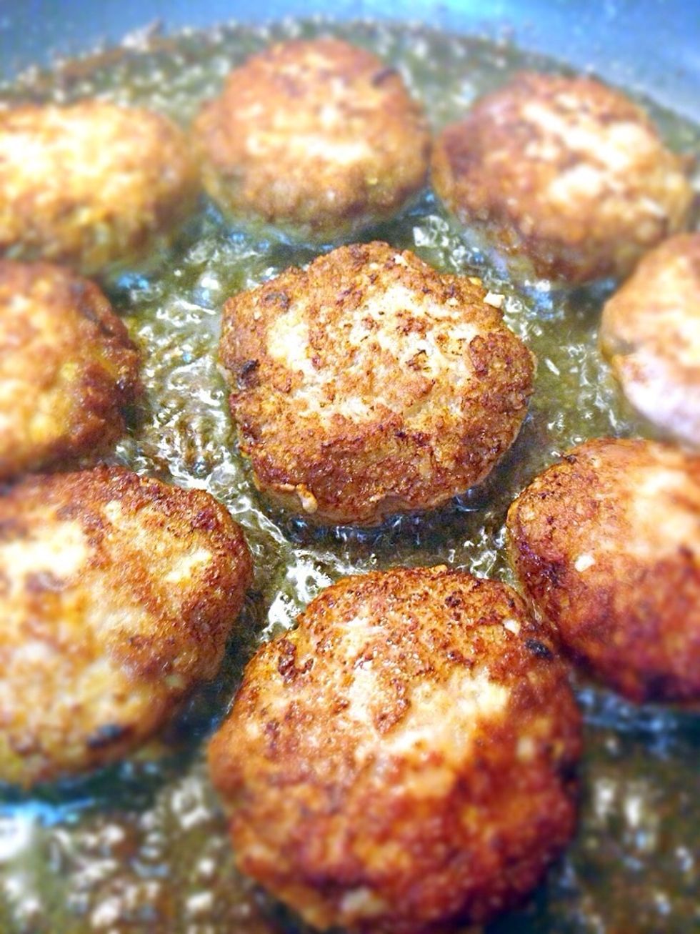 Form patties and fry in canola oil on both sides