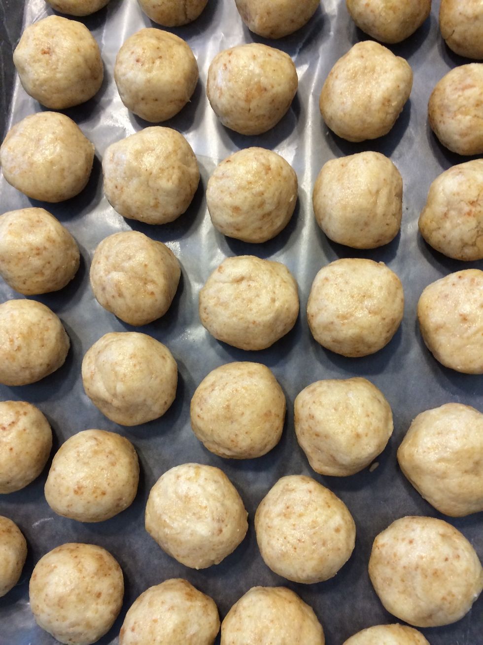 Form the mixture into small balls