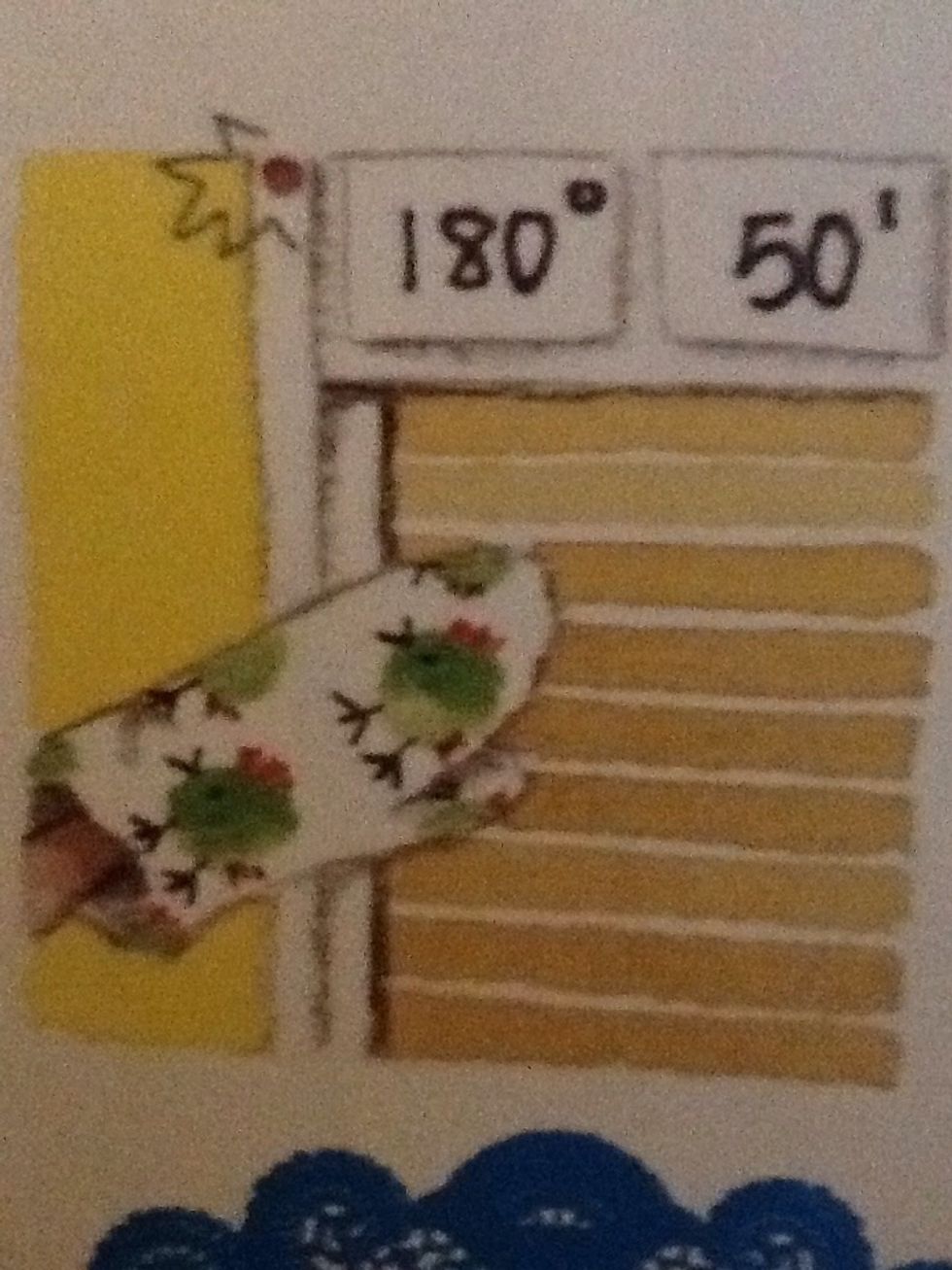 Forneja les palmeres uns 50 minuts (25 minuts per cada banda) a un 180 graus.