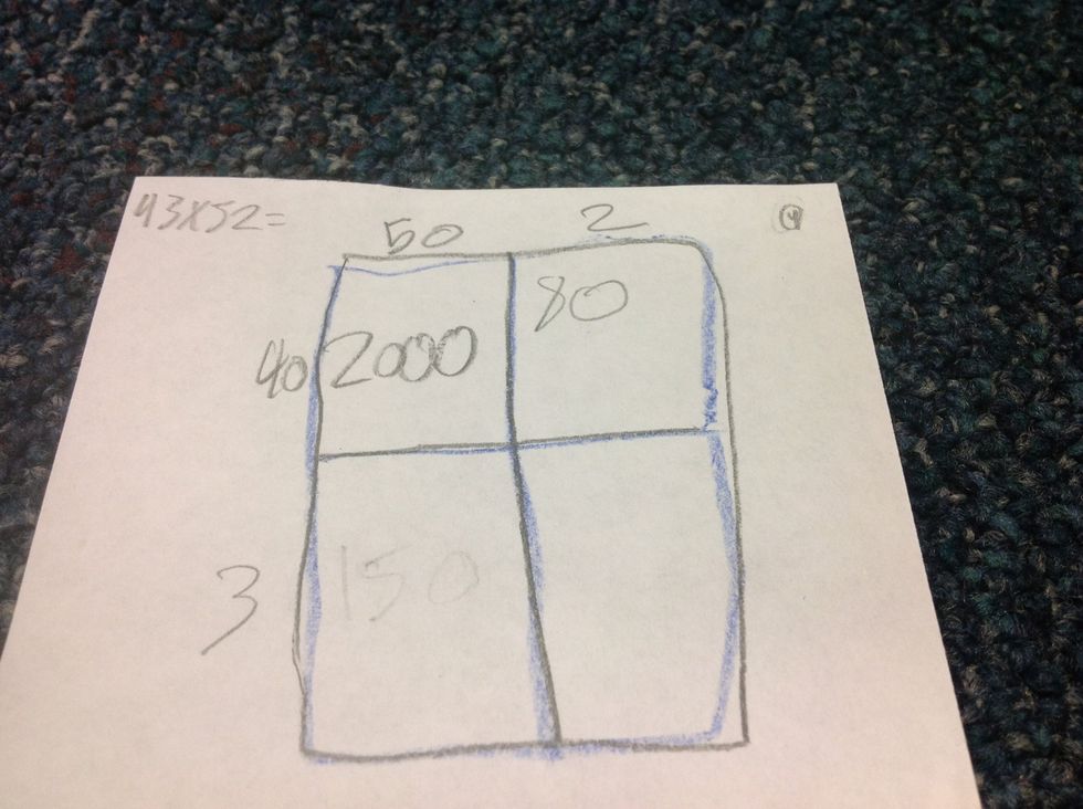 Forth you do 4x2 then get your answer and add the zero to the end.