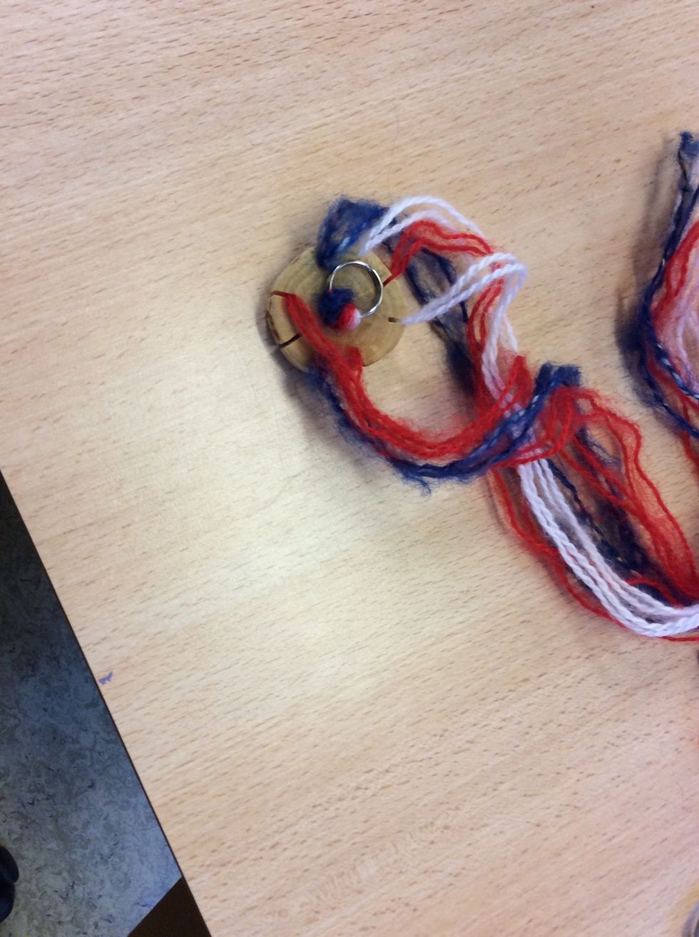 Forts\u00e4tt tills garnet \u00e4r slut, ta loss och g\u00f6r en knut.