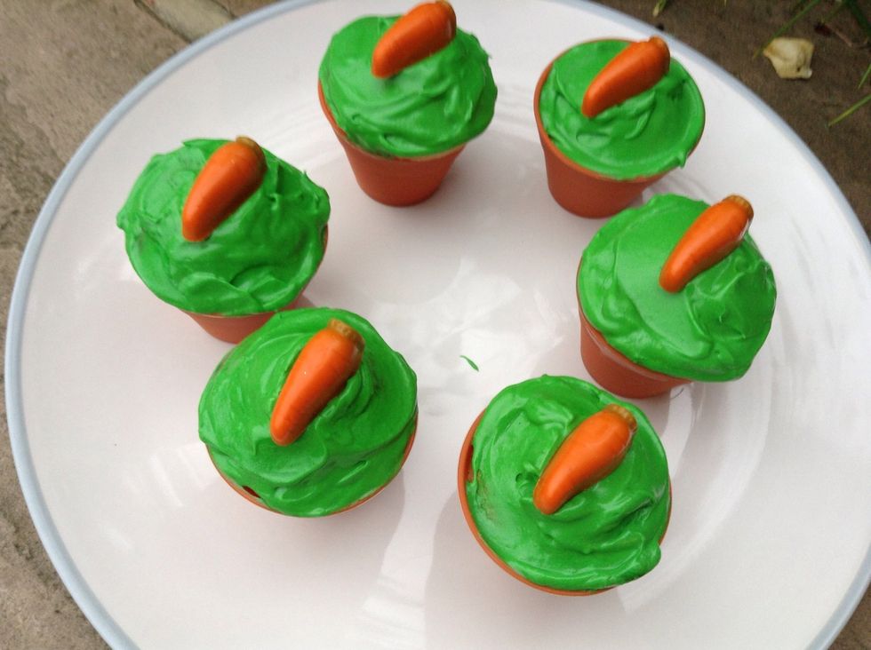 Found some chocolate carrots in my baking box! You can buy these at Sainsburies.