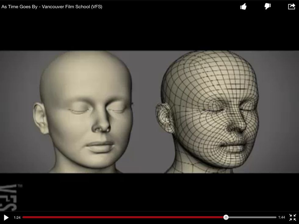 Found the video where Ingrid Bergman and Bruce Willis were modeled. They were also animated.