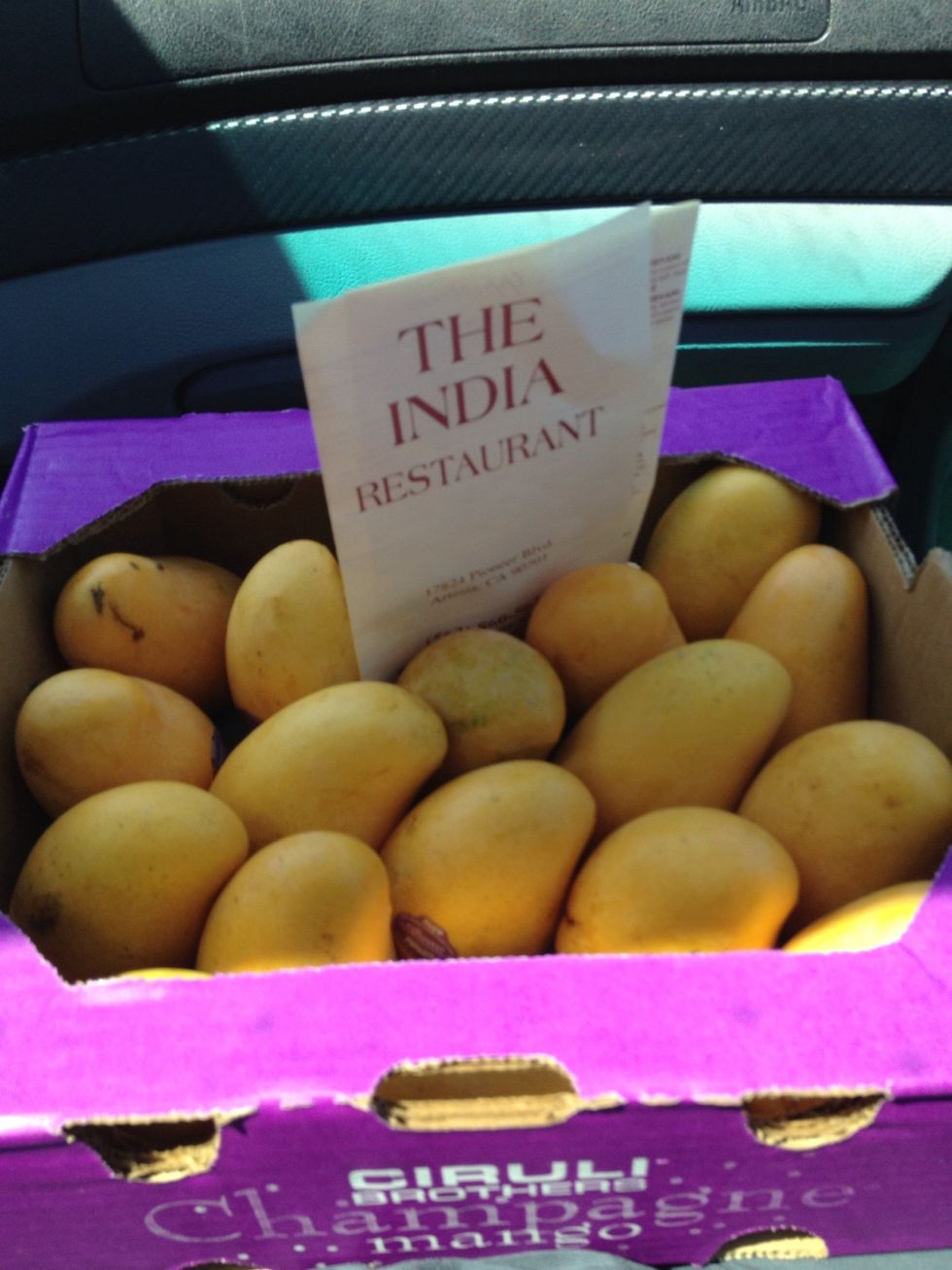 Found this awesome full box of mango at little Indian for $5.99!