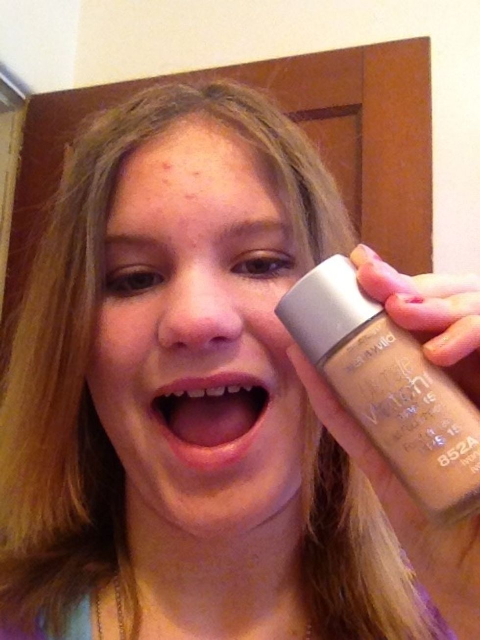 Foundation time\u2764 (Wet n Wild liquid foundation with SPF 15 in ivory)