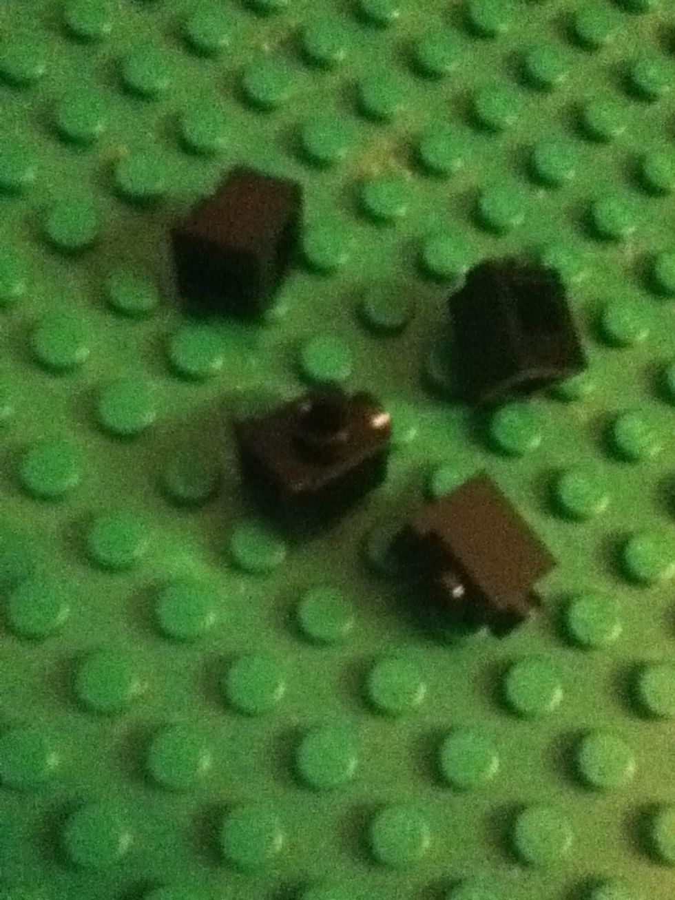 Four of these 1x1 stud on the side pieces