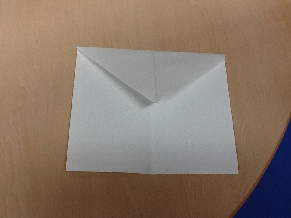 Fourth, fold the corners down.