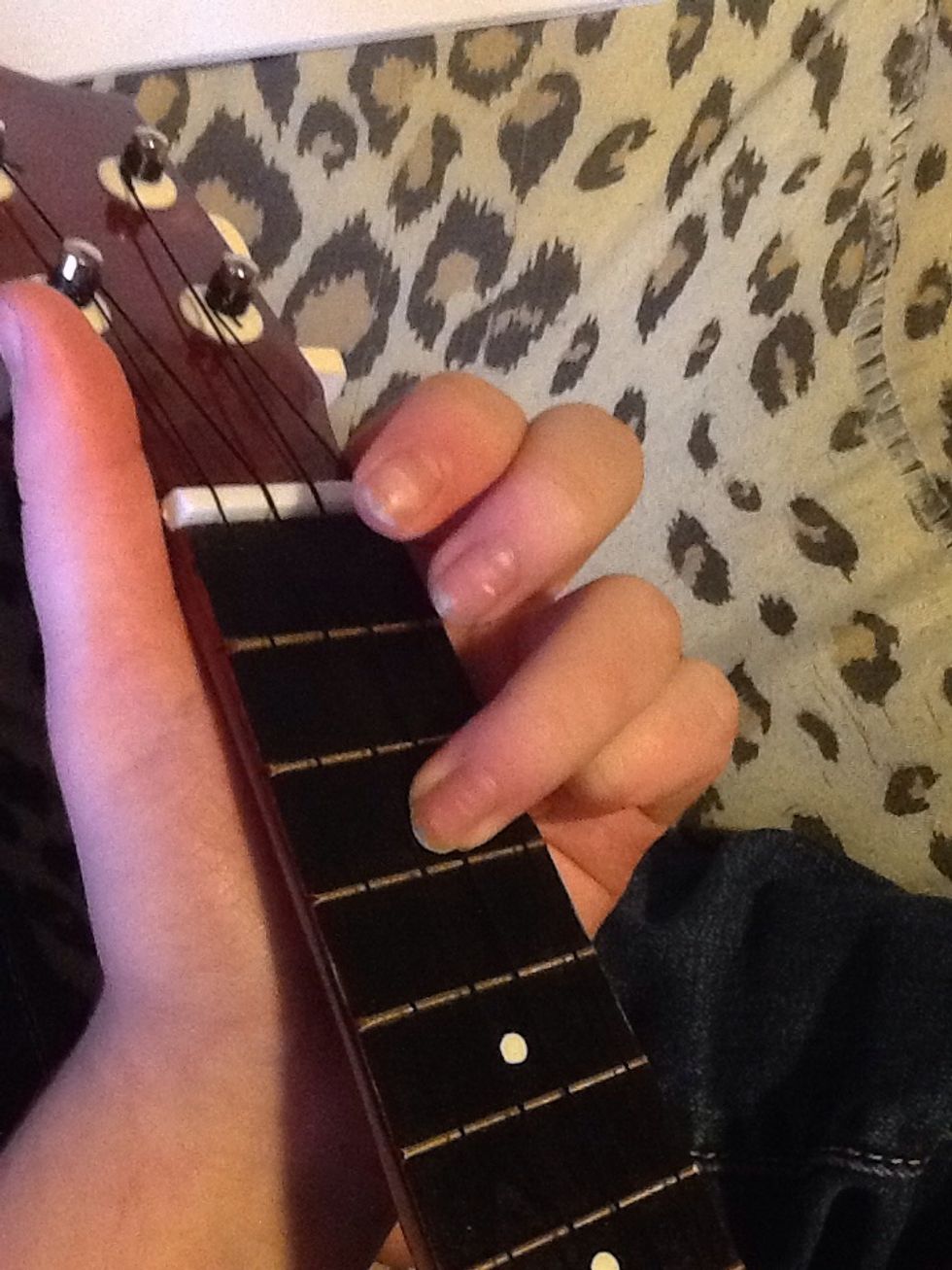 Fourth note - G (E string, third fret)