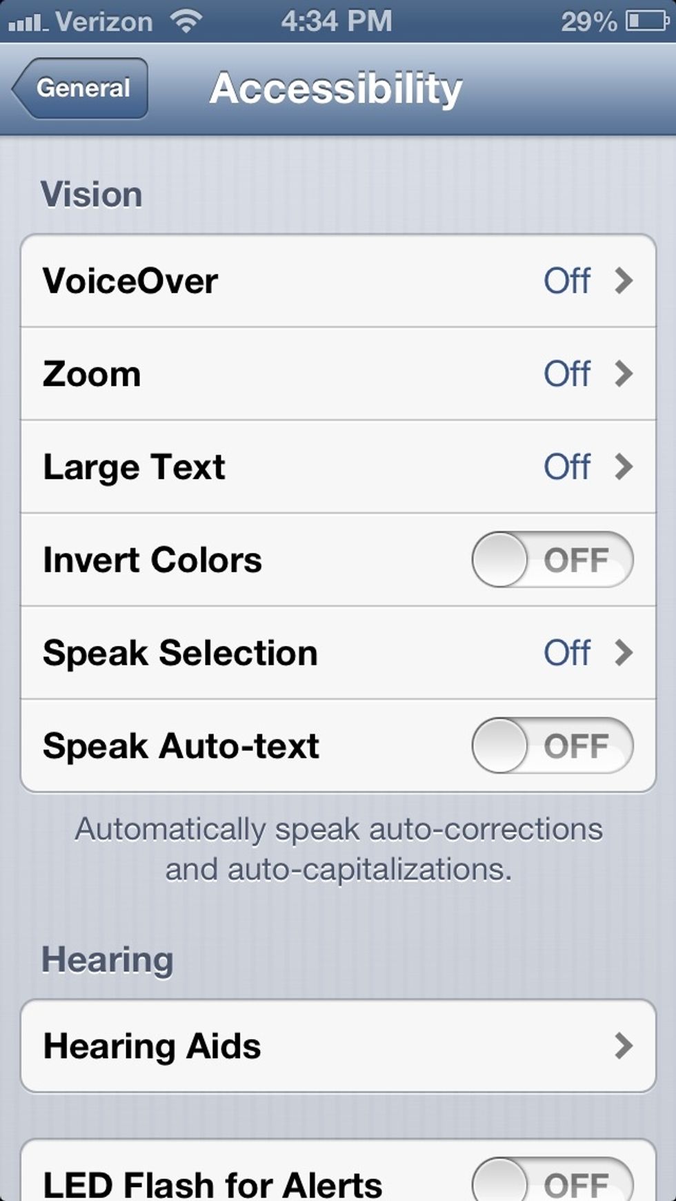 Fourth select speak selection