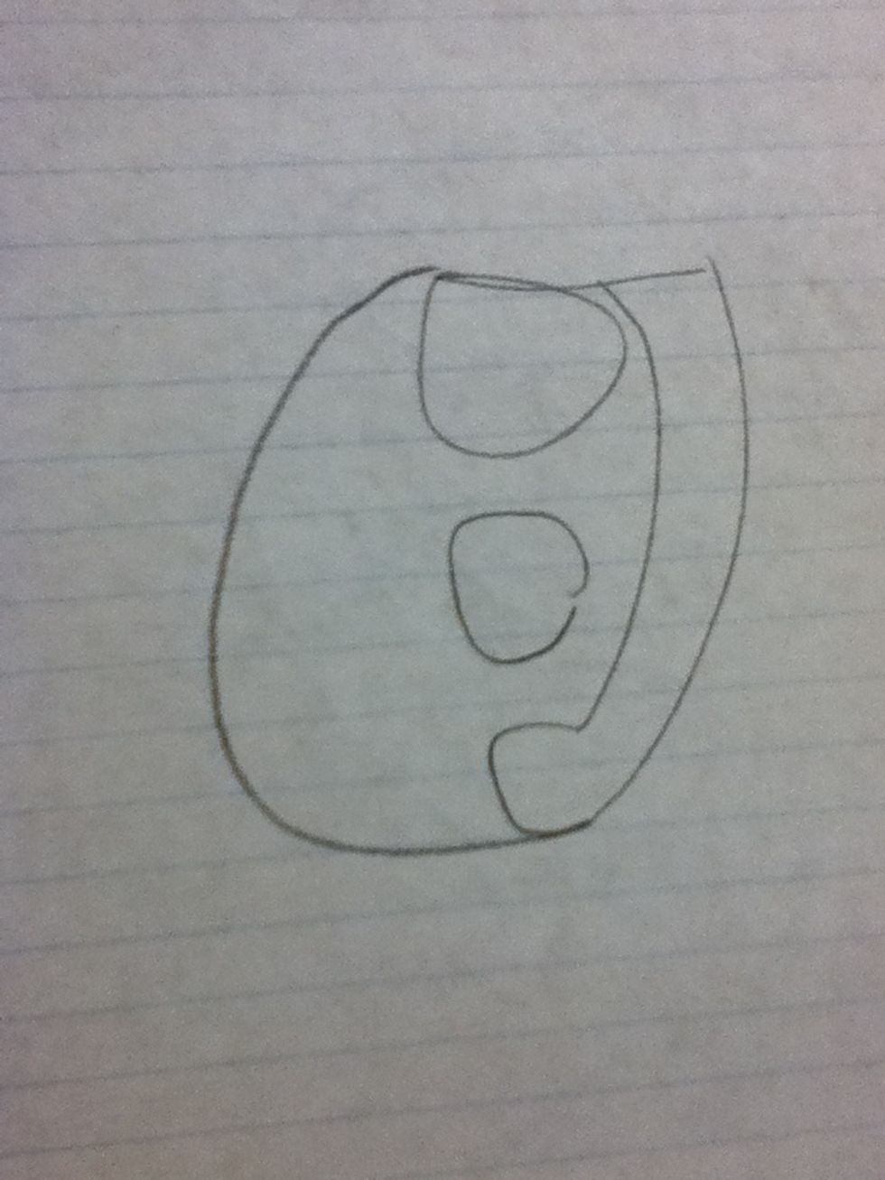 Fourth you take the top right line of the y and connect it to the top of the b to give it hair