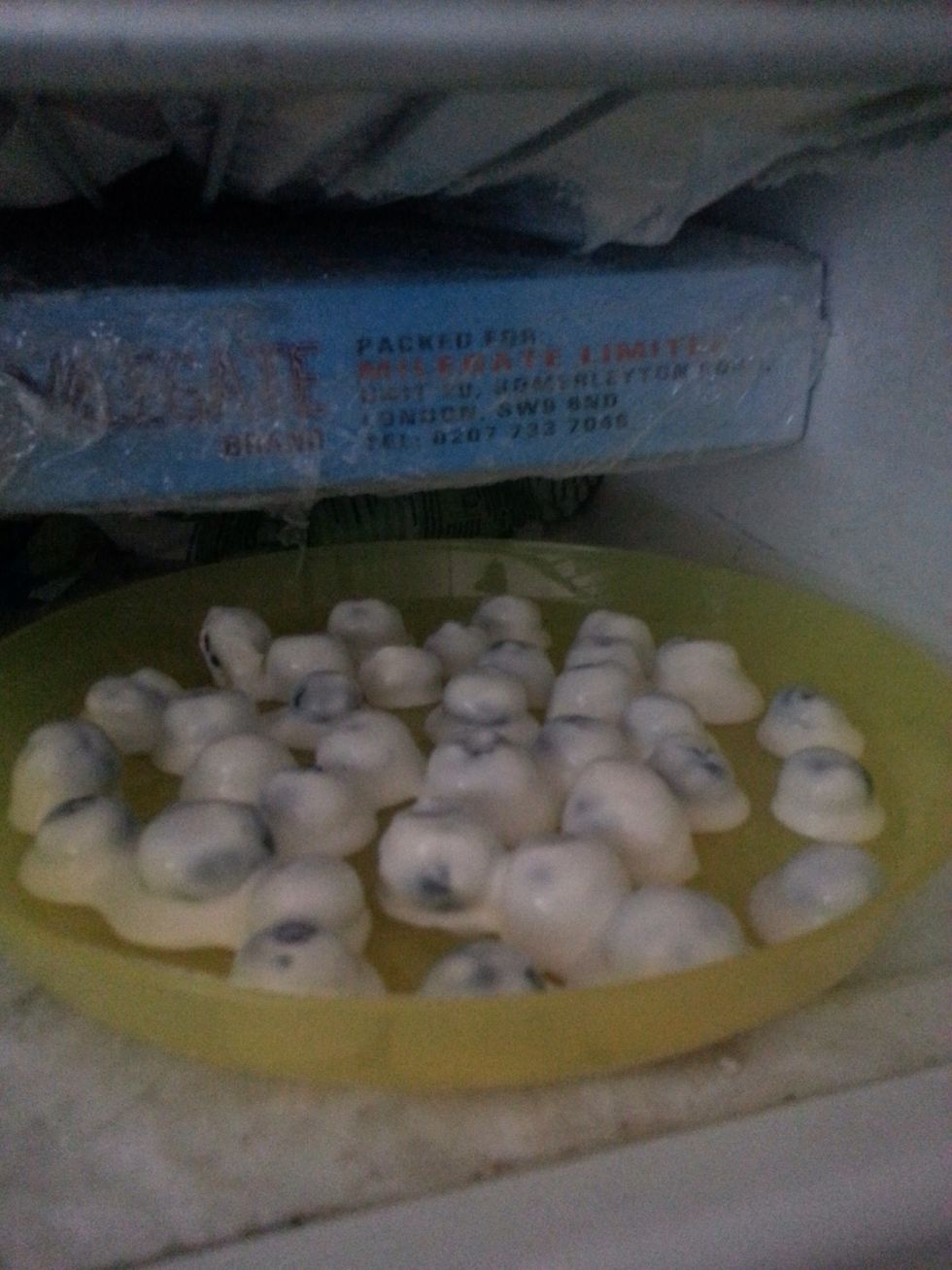 Freeze them overnight