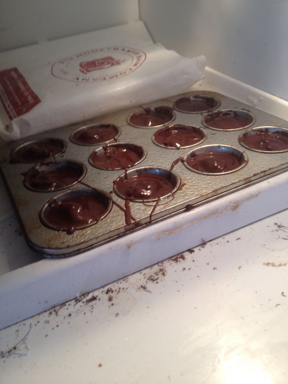 Freeze until they're hardened.