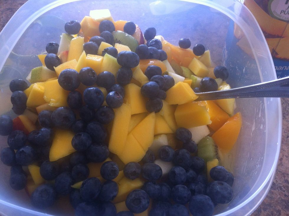Fresh blueberries.