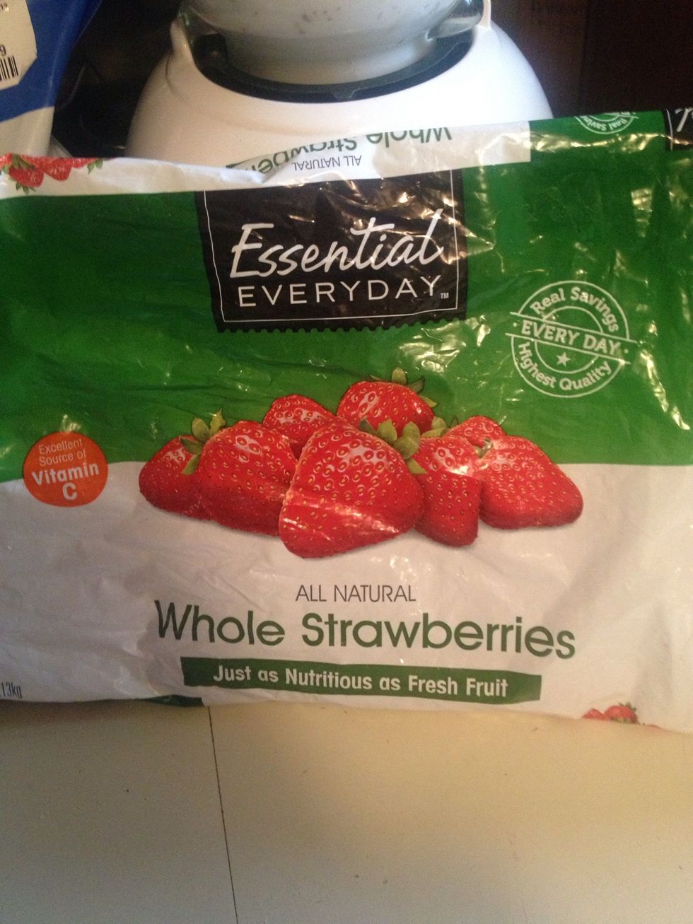 Fresh or frozen fruit goes last. If you are using fresh fruit, ice cubes should be added to keep the drink cold.