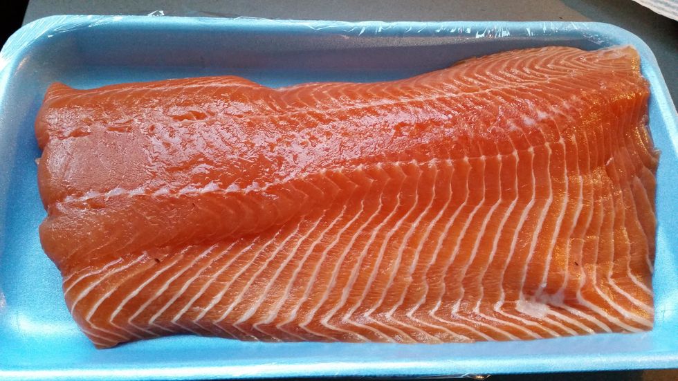 Fresh Skinless Salmon Filet.