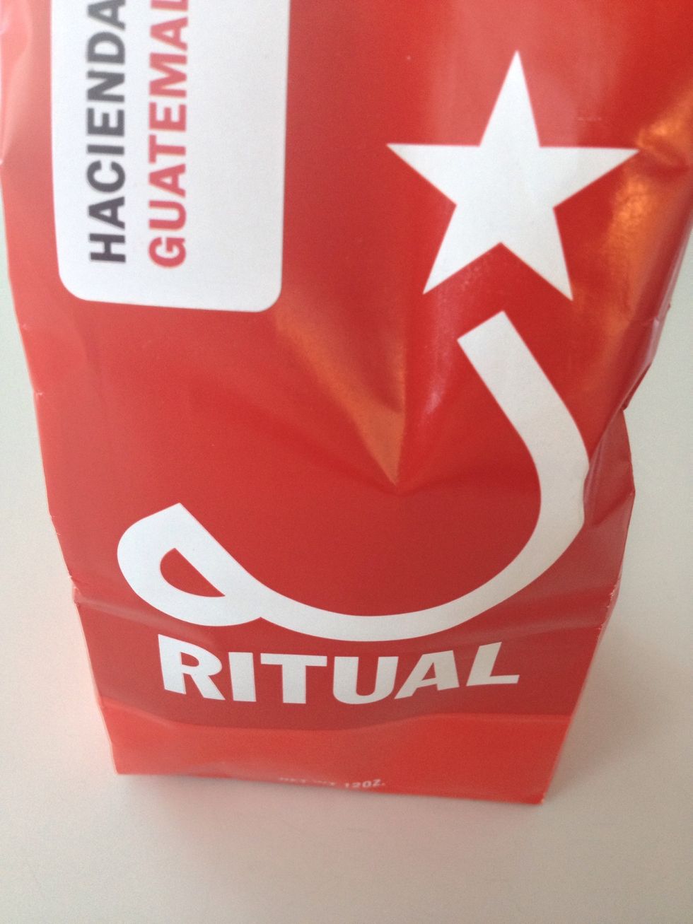 Freshly grind some delicious coffee beans. I chose ritual.