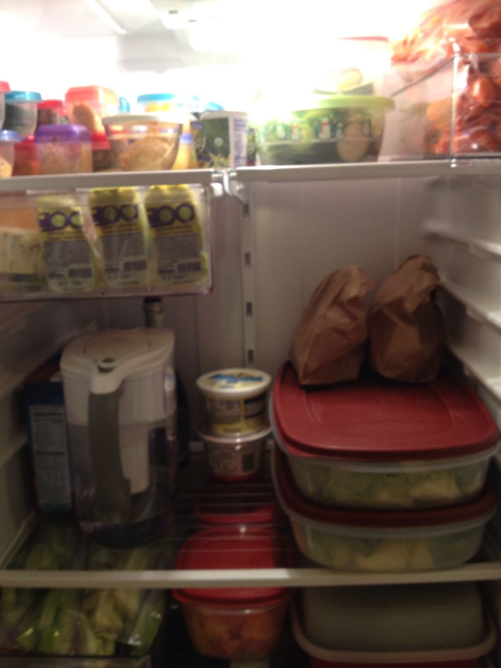 Fridge is now stocked and ready